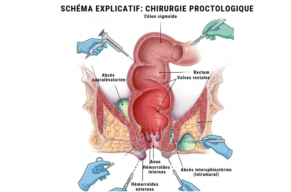 Chirurgie proctologique à Al Hoceima - Dr Yassine Mohamed - Traitement des hémorroïdes, fistules et abcès Chirurgie proctologique à Al Hoceima - Dr Yassine Mohamed - Traitement des hémorroïdes, fistules et abcès