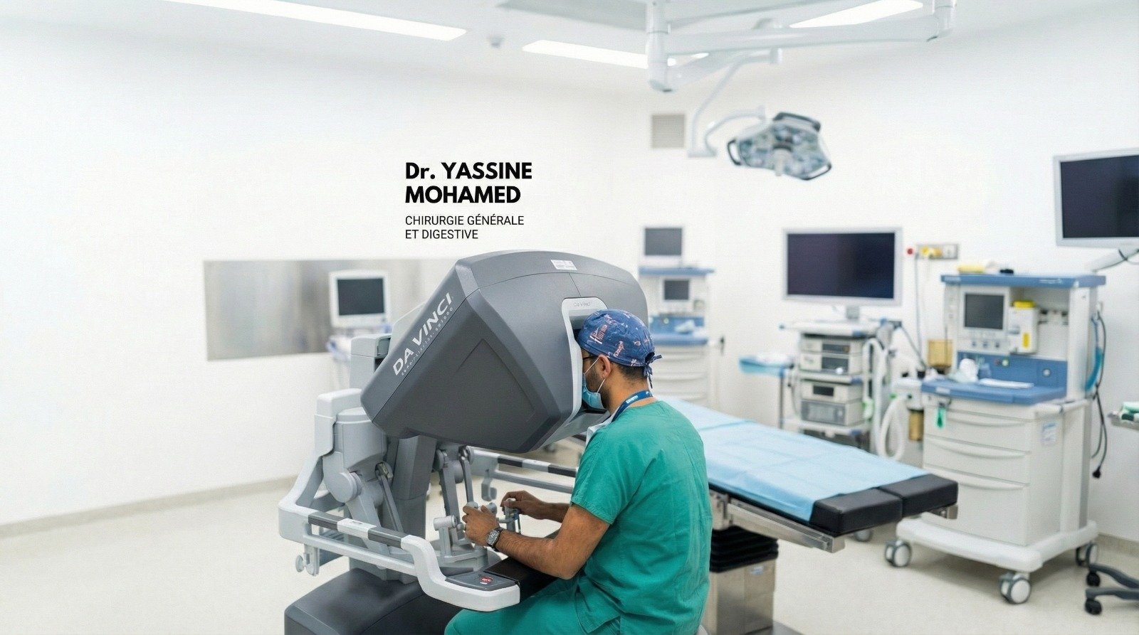 Dr Yassine Mohamed, Chirurgien Général et Digestif utilisant la chirurgie robotique da Vinci à Al Hoceima.